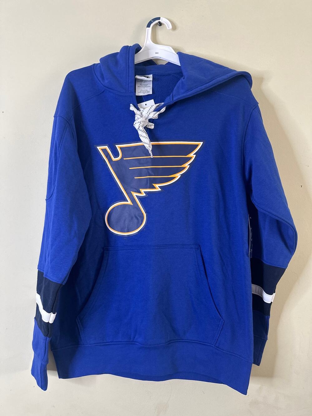 St Louis Blues NHL Arena Hoodie Sweatshirt Sz M Blue